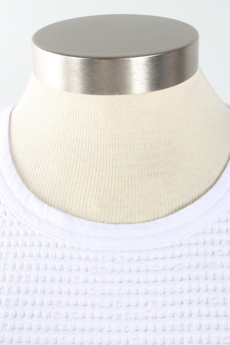 Round Neck Top - White
