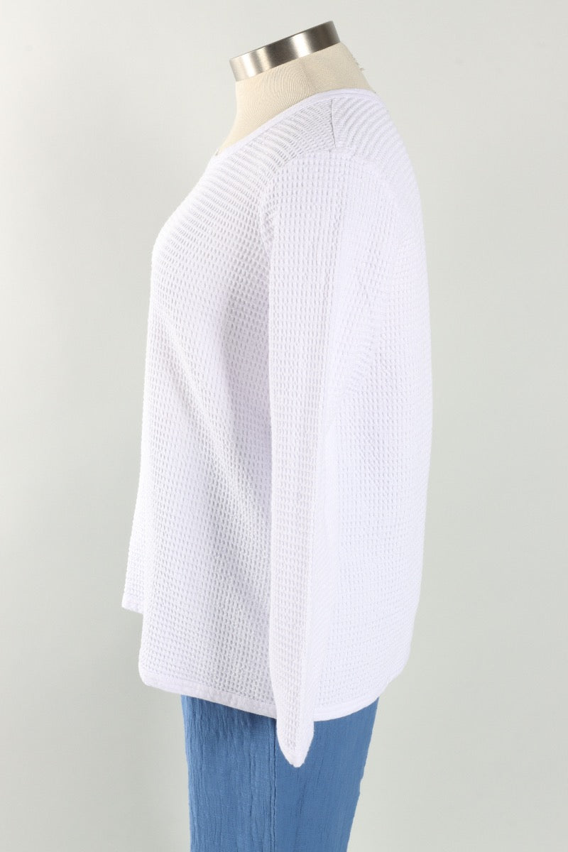 Round Neck Top - White