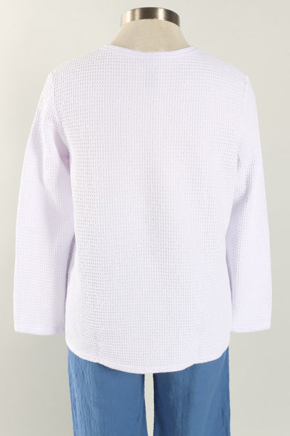 Round Neck Top - White