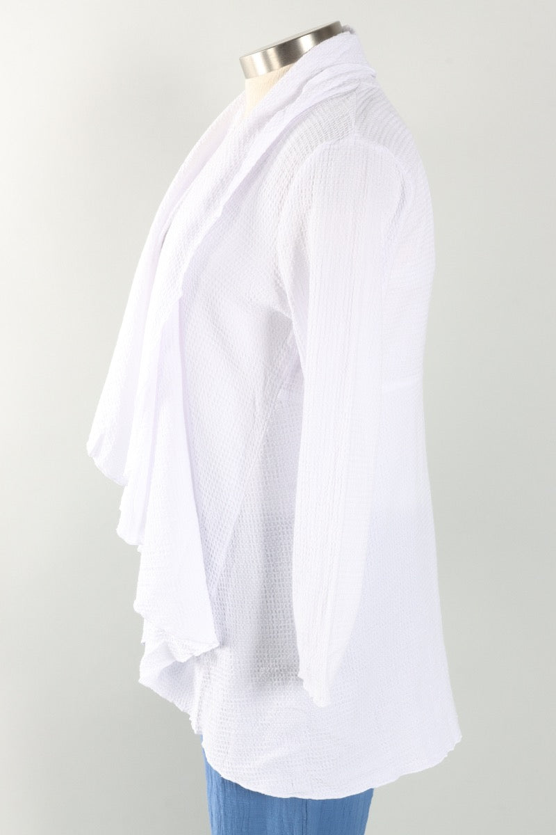 Draped Cardigan - White