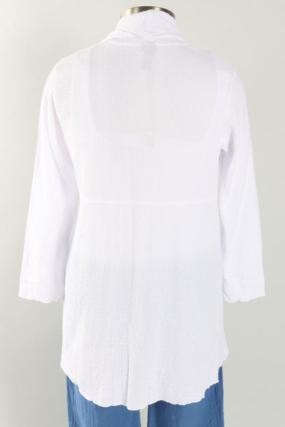 Draped Cardigan - White