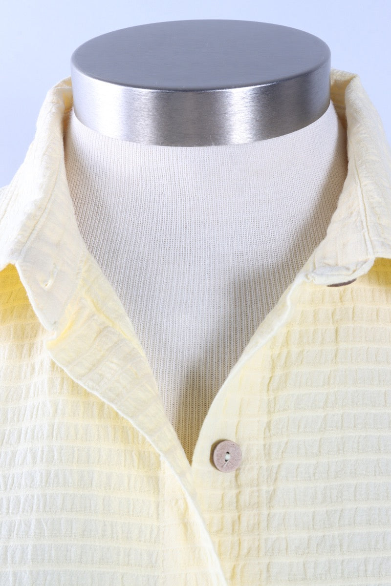 3/4 Sleeve Blouse - Yellow