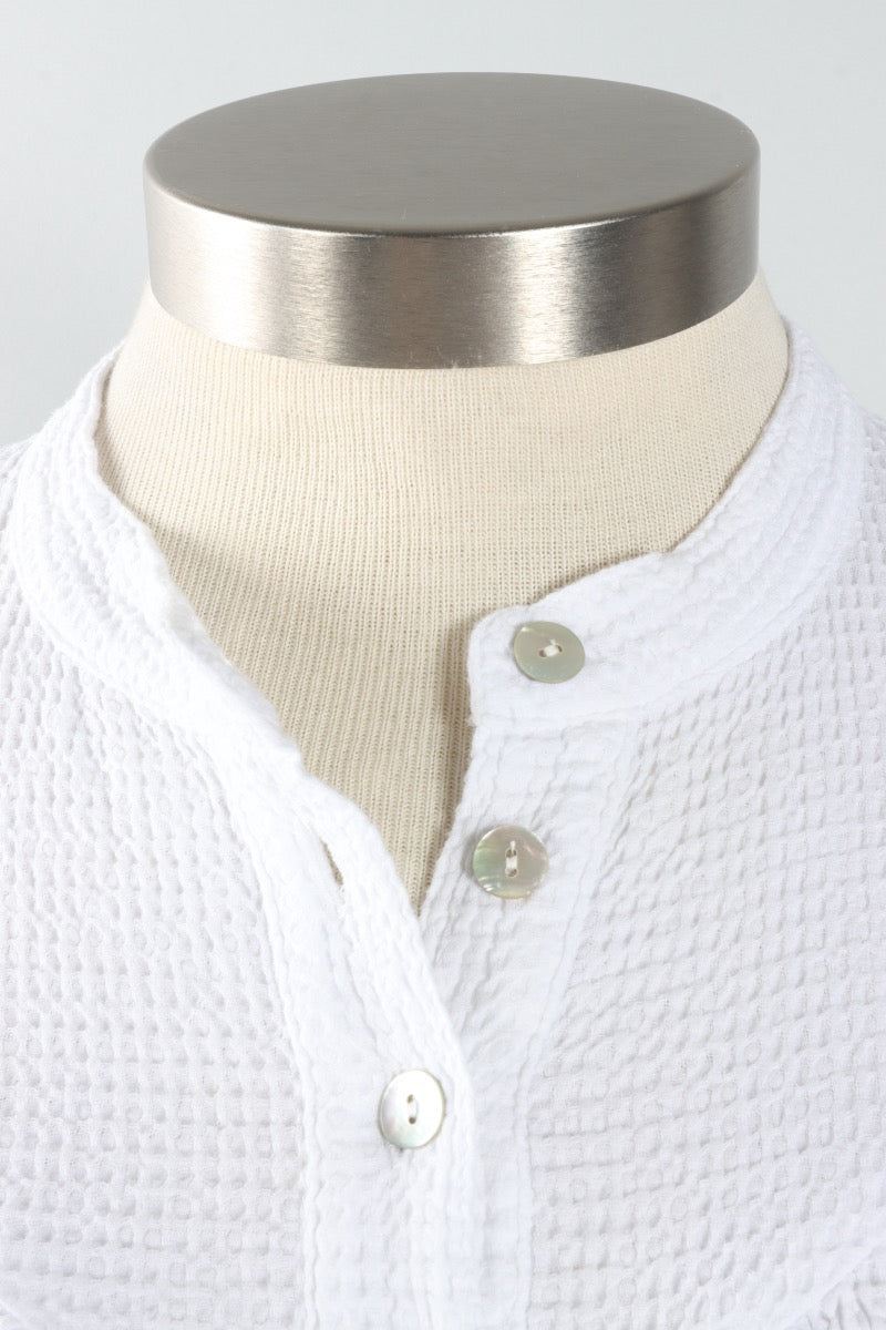 Shirring Pullover - White