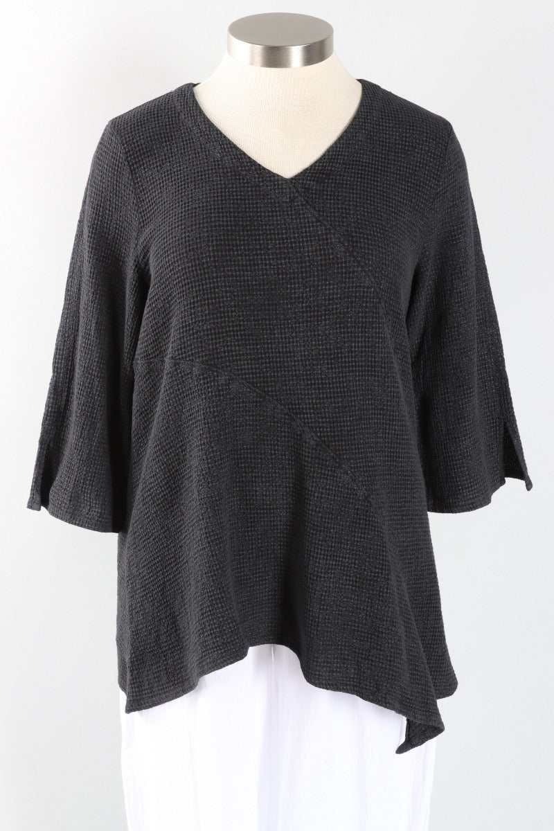 Asymmetric Tunic - Mineral Wash Black