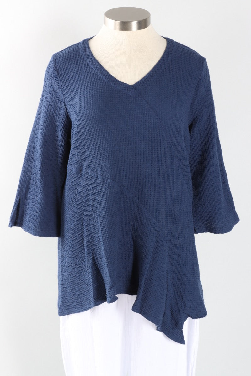 Asymmetric Tunic - Navy