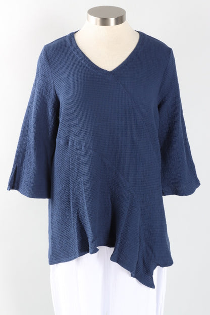 Asymmetric Tunic - Navy