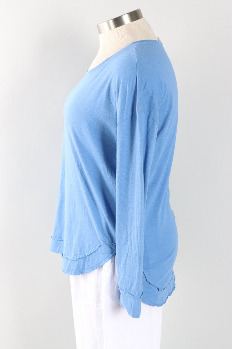 Long Sleeve Tunic - French Blue