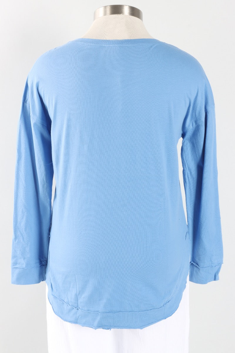 Long Sleeve Tunic - French Blue