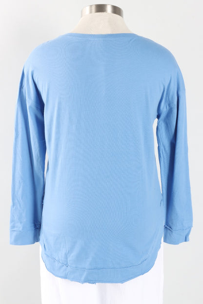 Long Sleeve Tunic - French Blue
