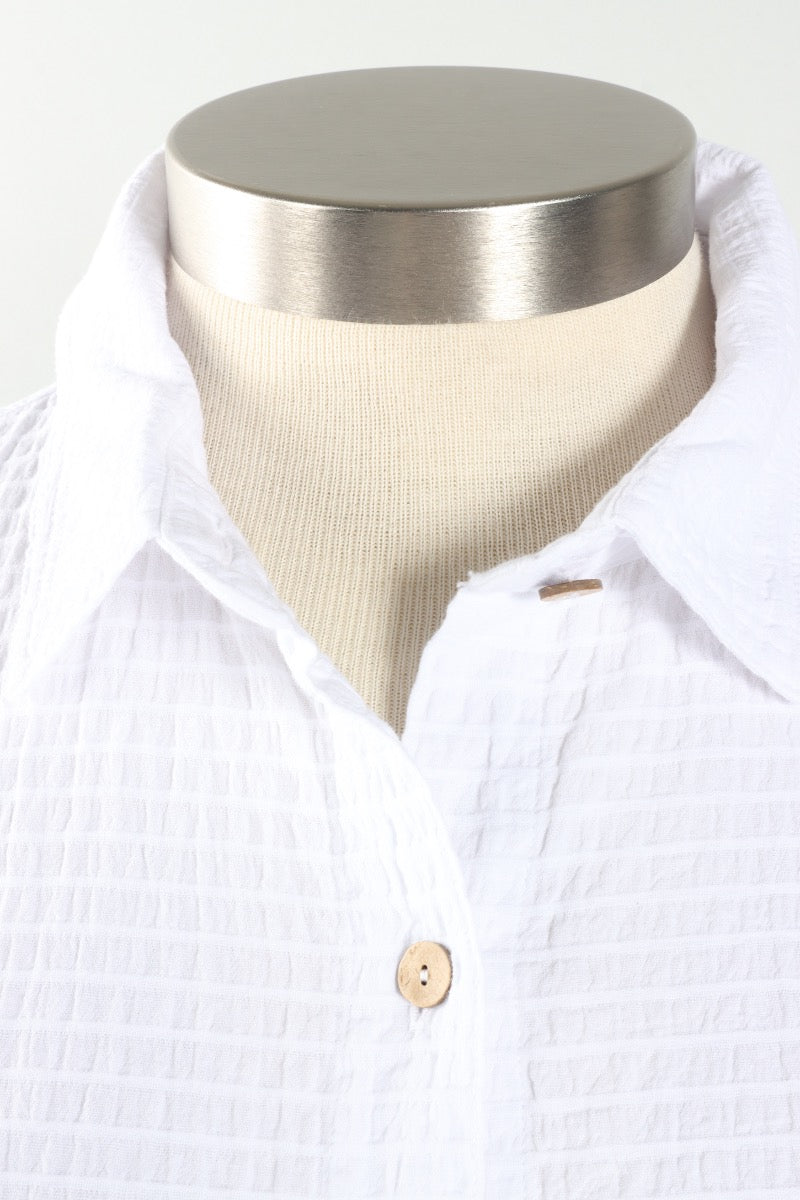 3/4 Sleeve Blouse - White