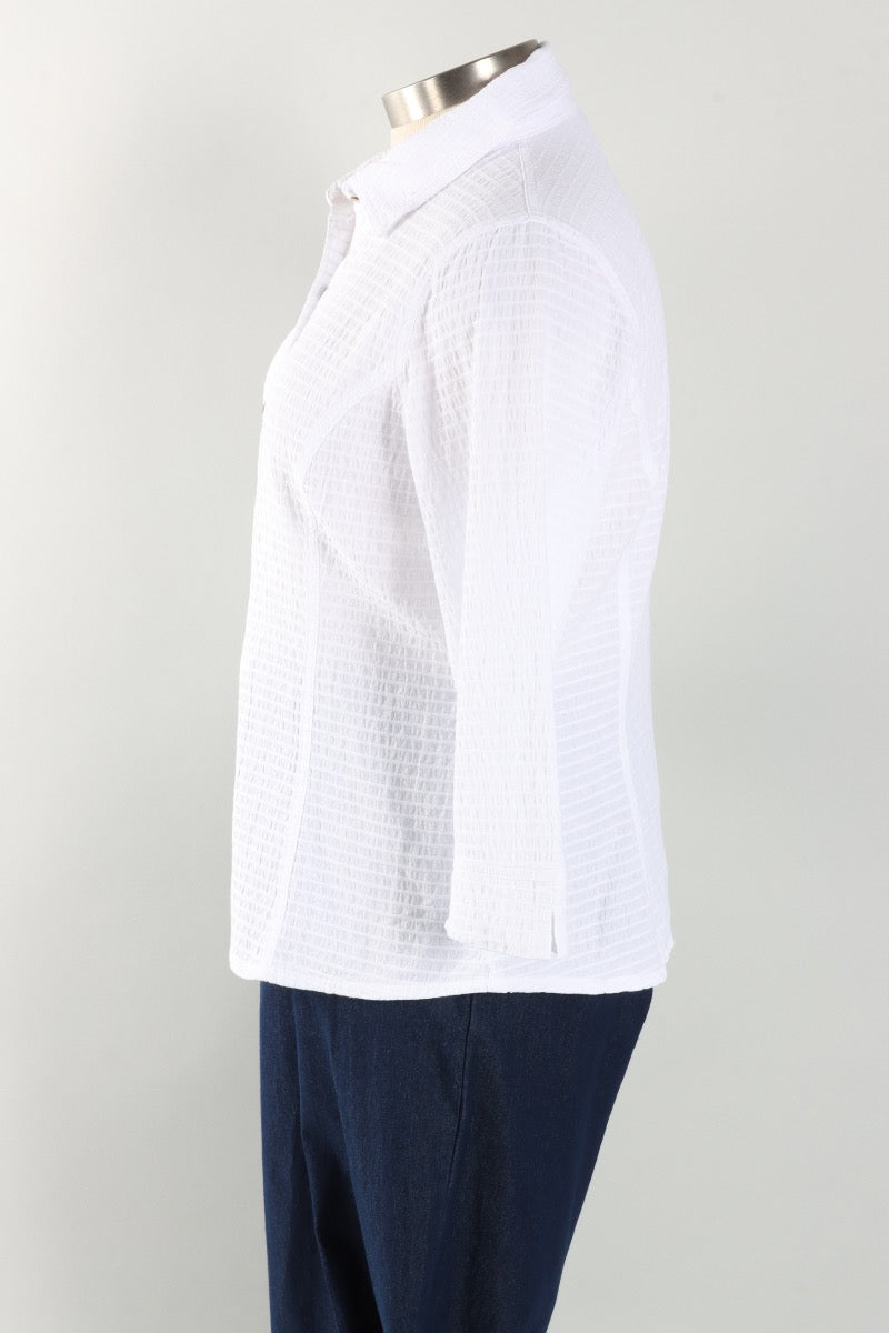 3/4 Sleeve Blouse - White
