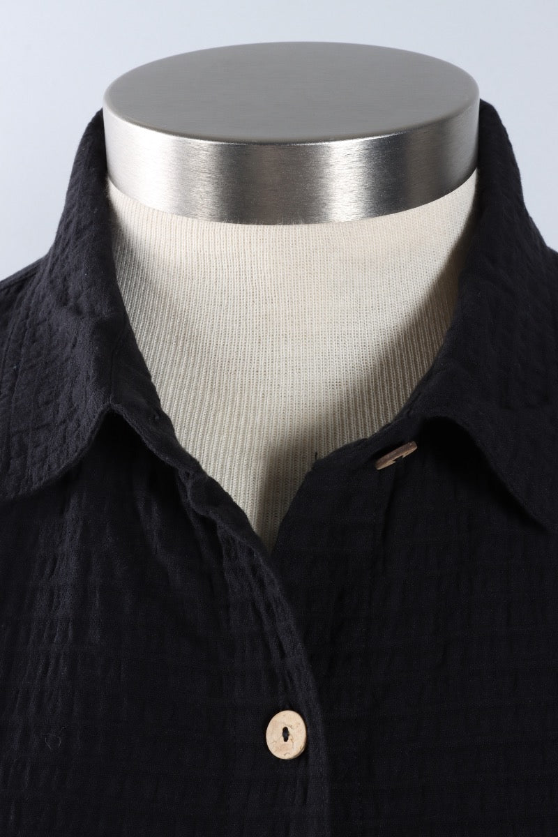3/4 Sleeve Blouse - Black