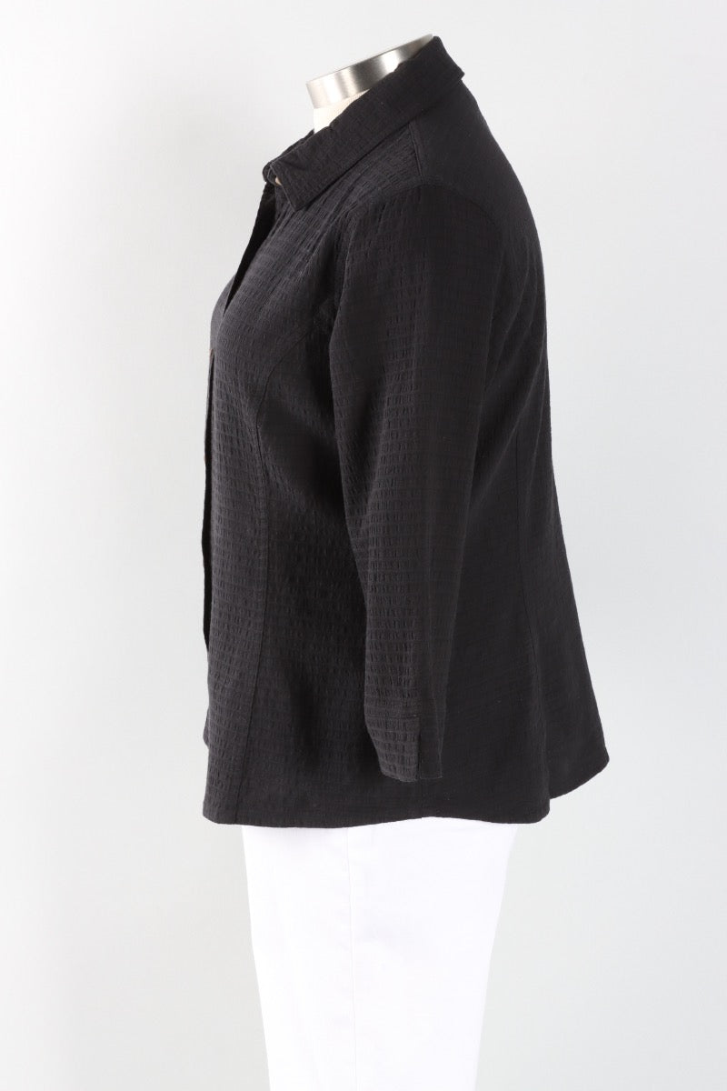 3/4 Sleeve Blouse - Black