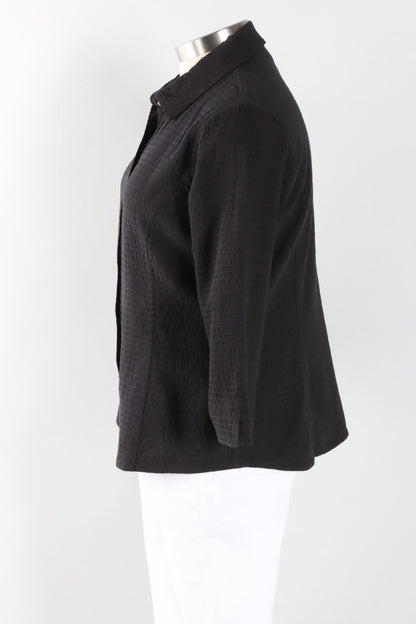 3/4 Sleeve Blouse - Black
