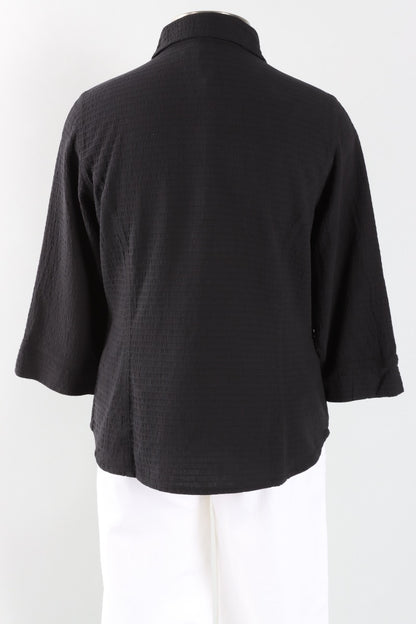 3/4 Sleeve Blouse - Black