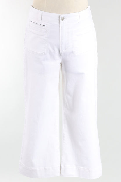 Refreshed Crop Jean - White
