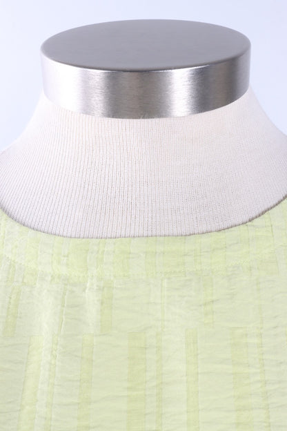 Pleat Pullover - Aloe Jacquard