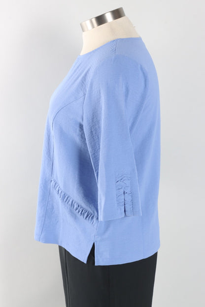 Perfect Shirred Pullover - Bluebell