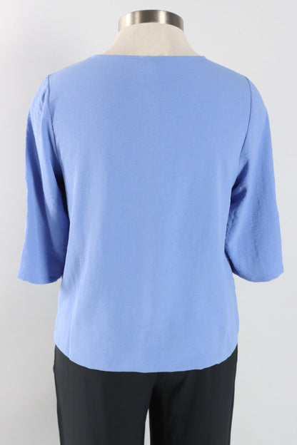 Perfect Shirred Pullover - Bluebell