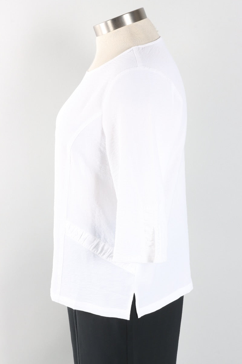 Perfect Shirred Pullover - White