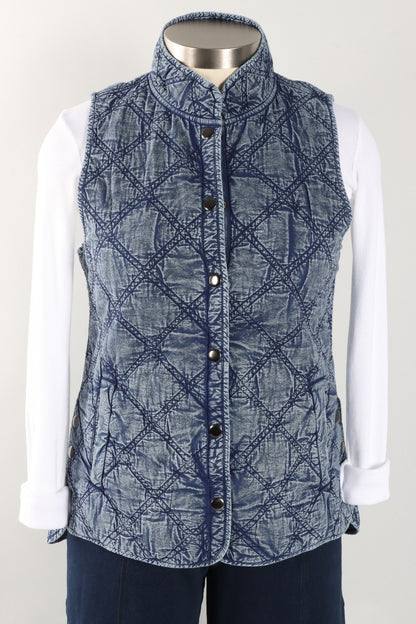 Windjammer Vest - Indigo