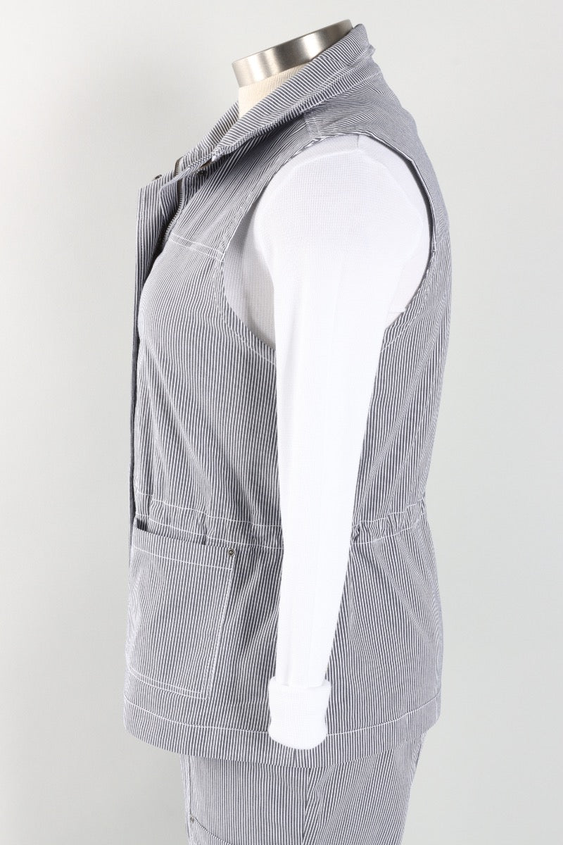 Layering Vest - Navy Stripe