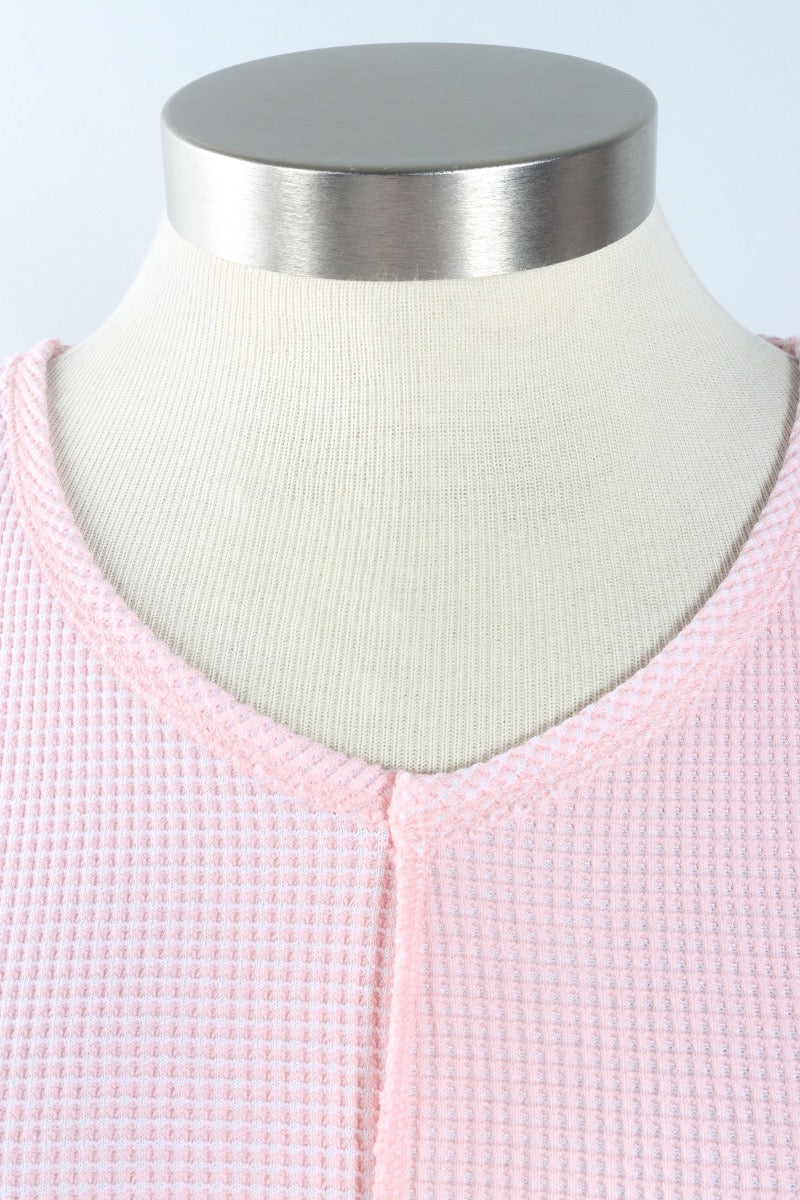 Snap Sleeve Tee - Blush