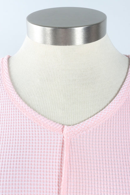 Snap Sleeve Tee - Blush