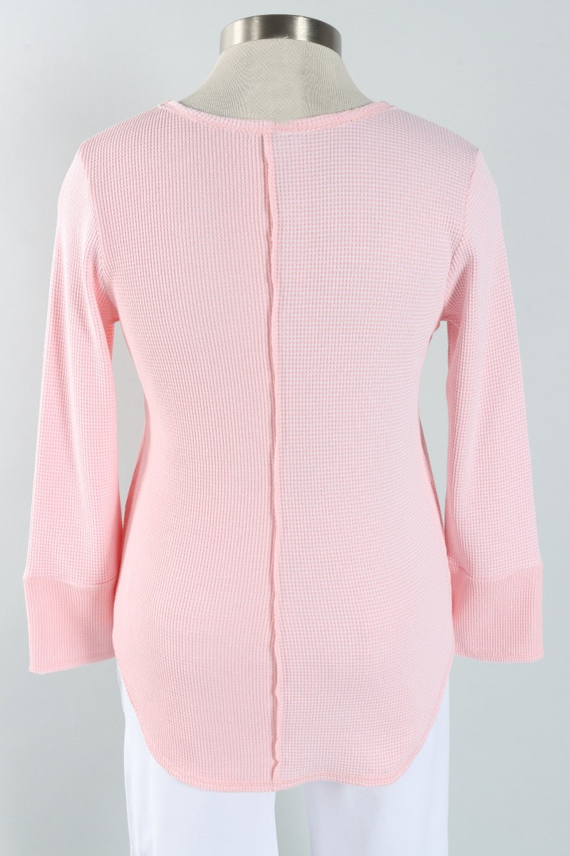 Snap Sleeve Tee - Blush