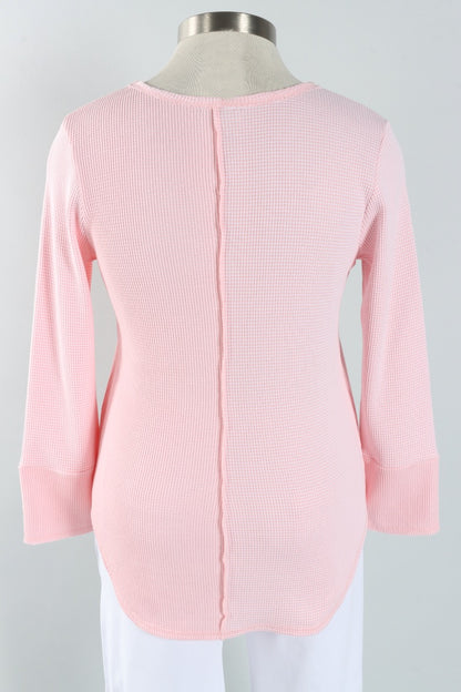 Snap Sleeve Tee - Blush