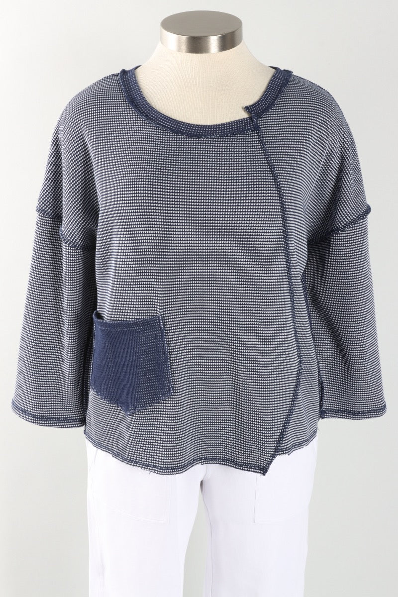 Inside Out Pullover - Navy
