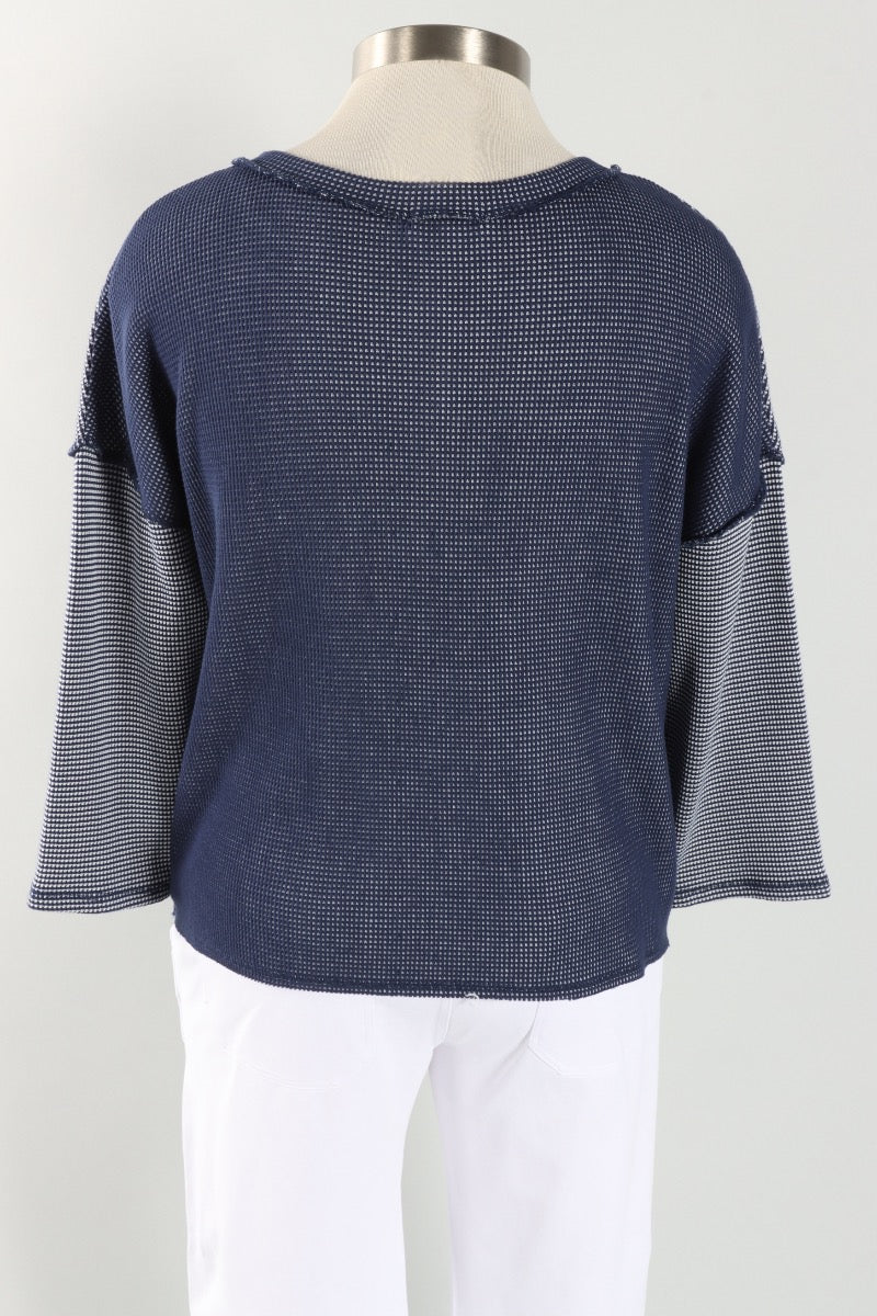 Inside Out Pullover - Navy