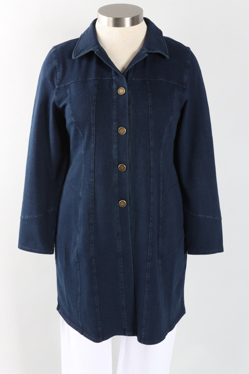 London Jacket - Denim Stonewash