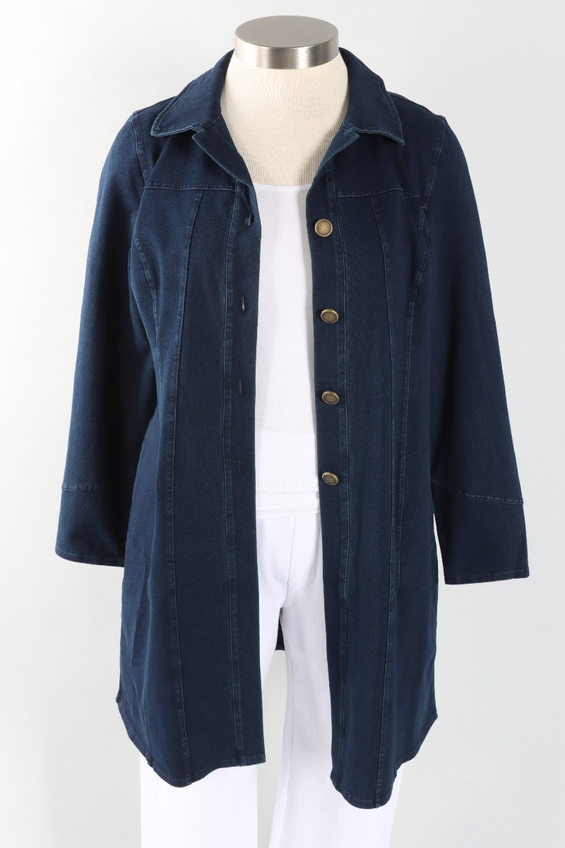 London Jacket - Denim Stonewash