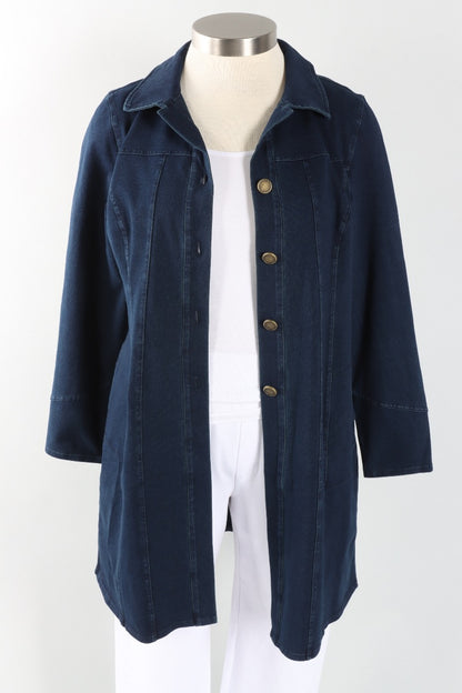 London Jacket - Denim Stonewash