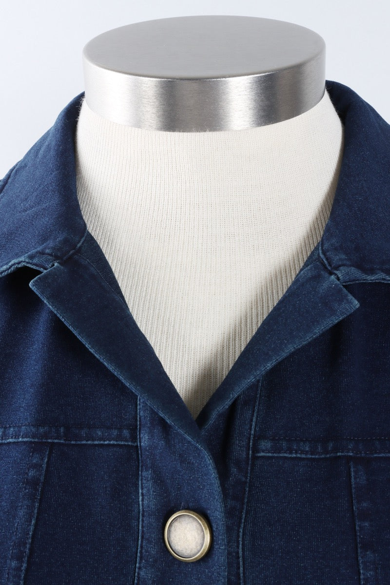 London Jacket - Denim Stonewash