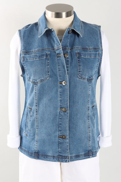 Denim Vest - Medium Denim