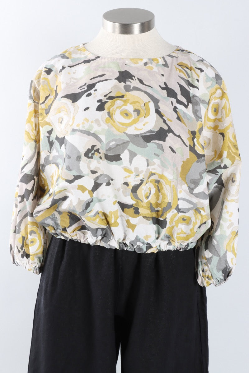 Gianna Top - Fiori Gialli Print