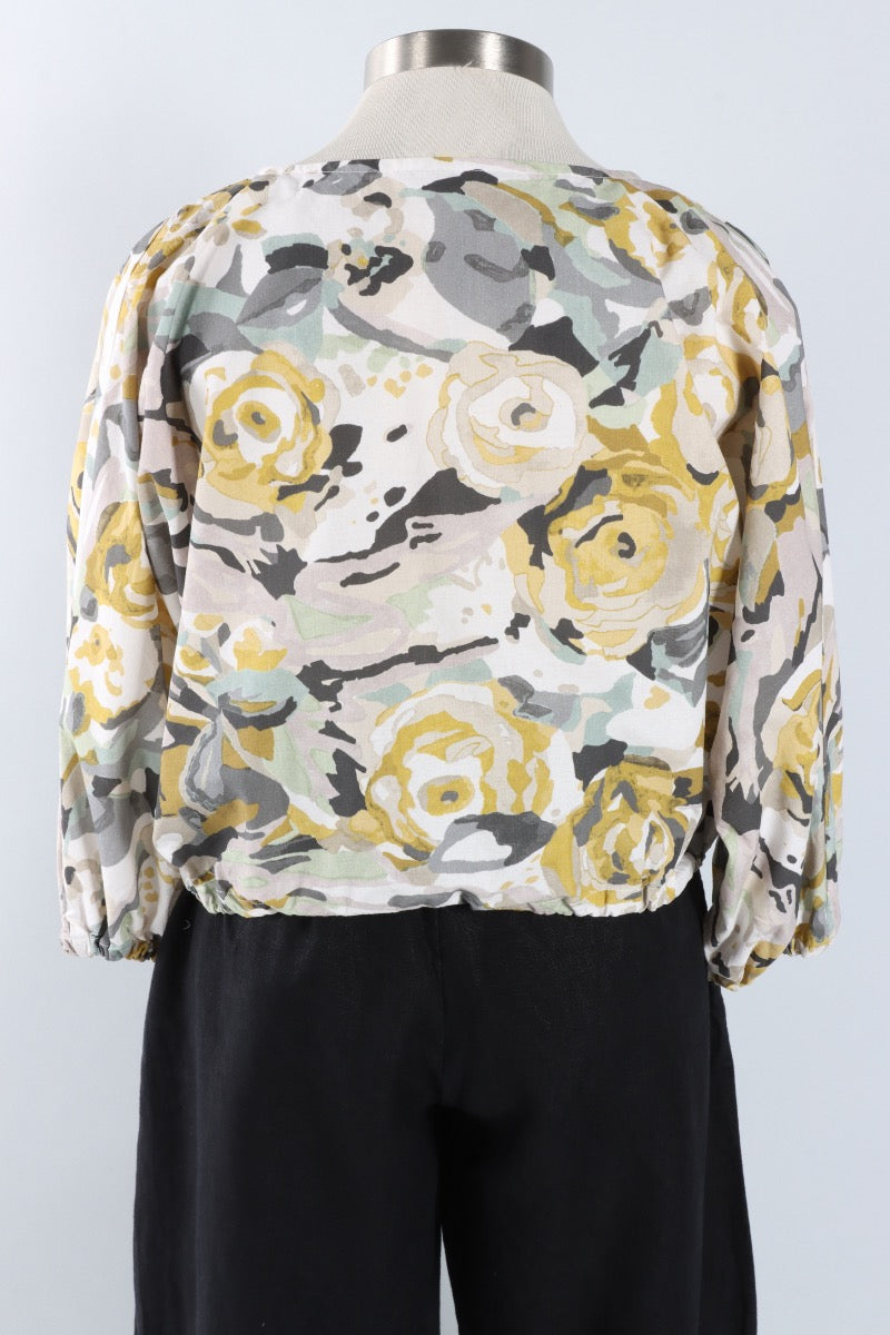 Gianna Top - Fiori Gialli Print