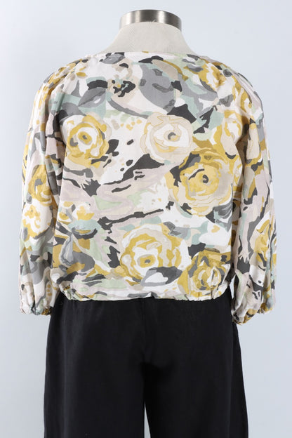 Gianna Top - Fiori Gialli Print