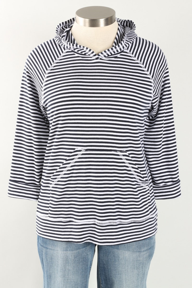 Banded Hoodie - White