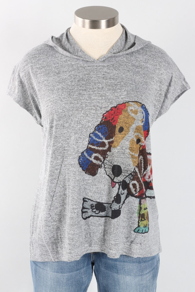 Hooded Cap Sleeve Top - Fi-Fi-Floff
