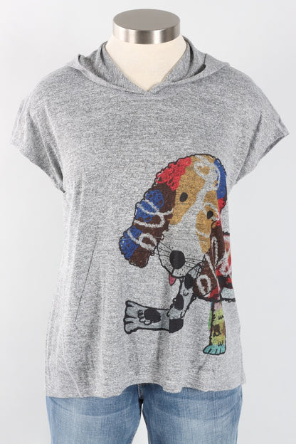 Hooded Cap Sleeve Top - Fi-Fi-Floff