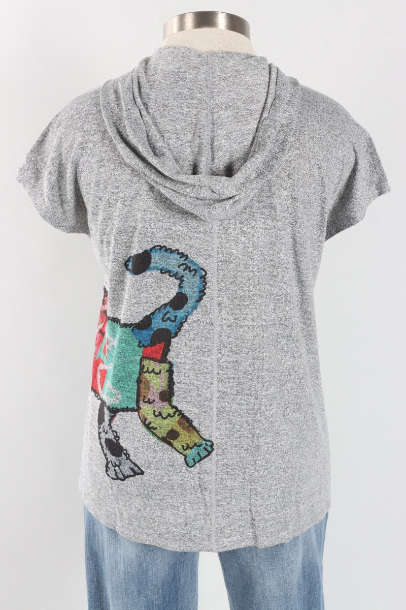 Hooded Cap Sleeve Top - Fi-Fi-Floff