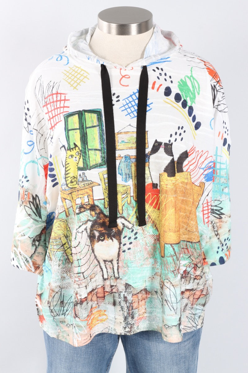 Drawstring Hoodie - Meow-Mates