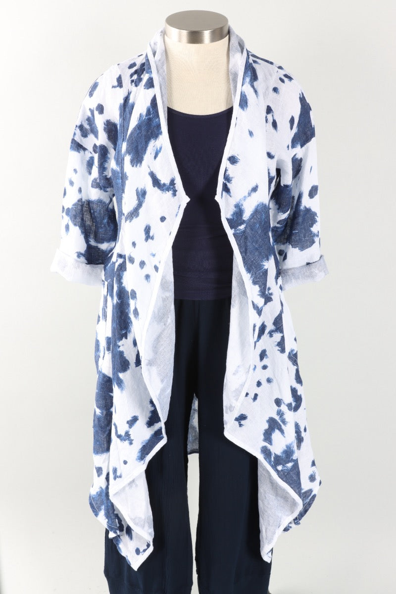 Tie-Dye Throw - White