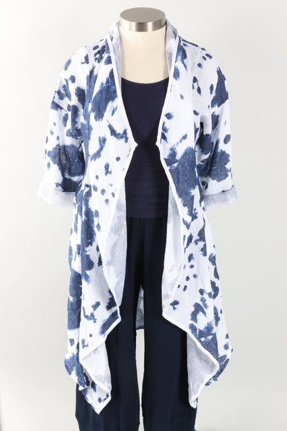 Tie-Dye Throw - White