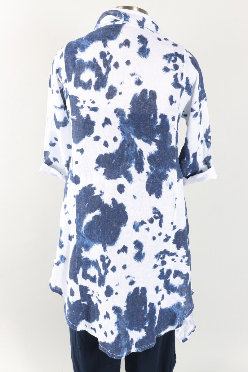 Tie-Dye Throw - White