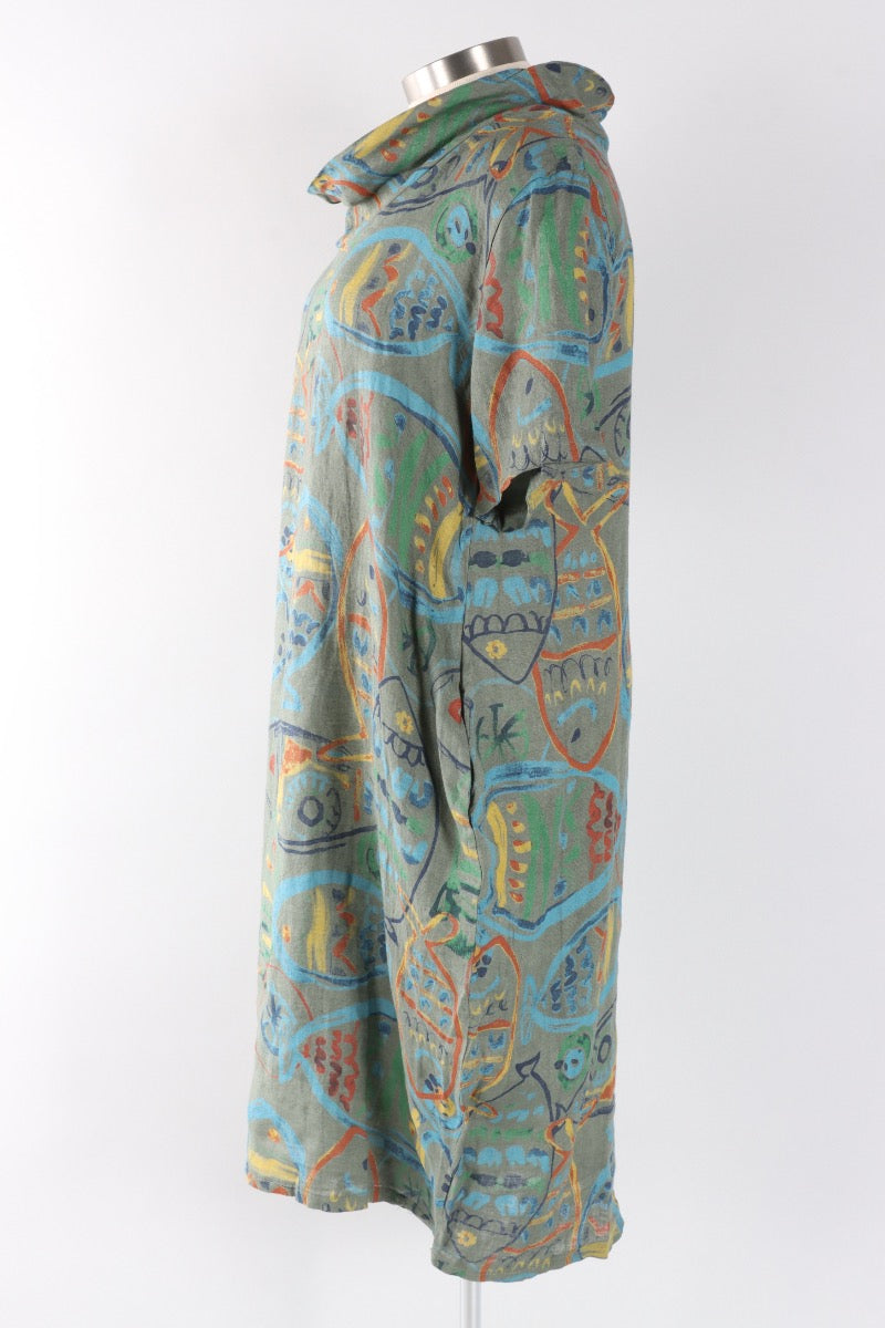 Cowl Dress - Olive
