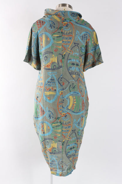 Cowl Dress - Olive